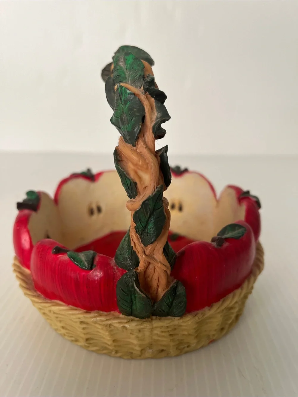 Vintage Resin Apple Basket